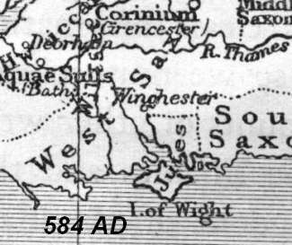 Map 584 AD